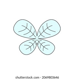Wing logo letter X. Vector illustration template design