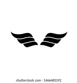 Wing logo .minimalistic vector logo template
