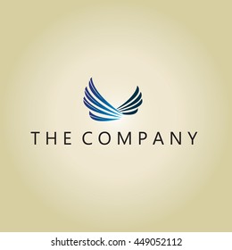 wing logo on background