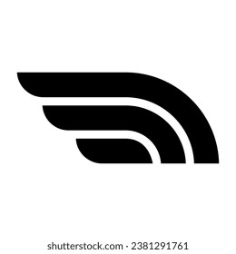 wing logo Simple, clean and elegant