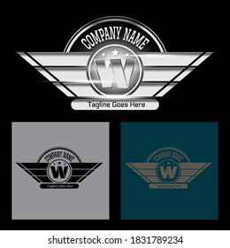 Wing Logo for Sport Car Logo, Garage, or Automotive Logo