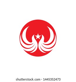 Wing logo and symbol business template vector