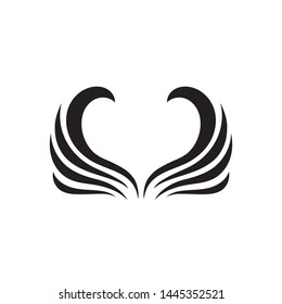 Wing logo and symbol business template vector