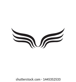 Wing logo and symbol business template vector