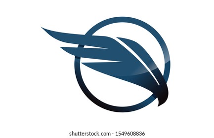 Swallow Logo Isolated Swallow On White Stock Vector (Royalty Free ...