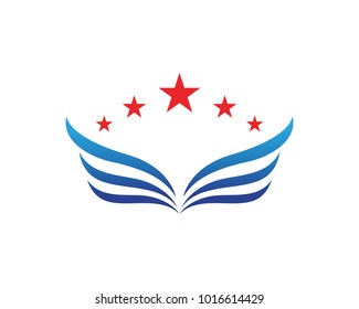 wing logo symbol for a professional designer