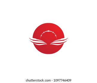  wing logo symbol for a professional designer