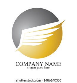 wing logo symbol for a professional designer