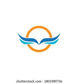 wing logo symbol professional vector designerillustration