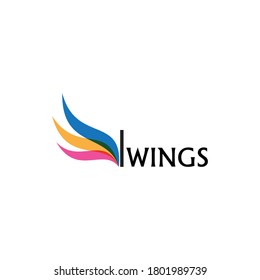 wing logo symbol professional vector designerillustration