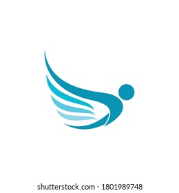 wing logo symbol professional vector designerillustration