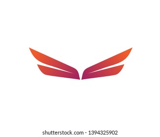 Wing logo and symbol template vector
