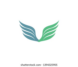 Wing logo and symbol template vector