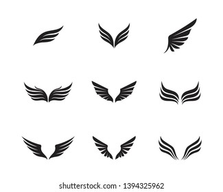 Wing logo and symbol template vector