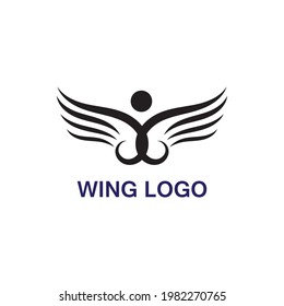 Wing logo and symbol vector