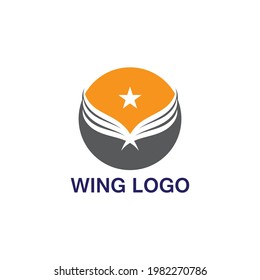 Wing logo and symbol vector