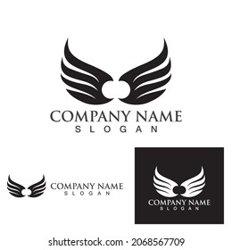 Wing logo and symbol vector eps
