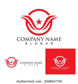 Wing logo and symbol vector eps