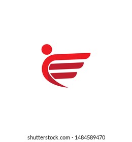 Wing logo and symbol vector ilustration