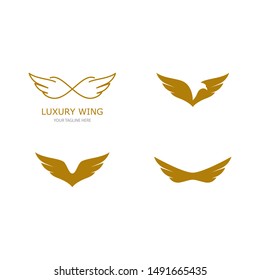 Wing logo and symbol vector ilustration