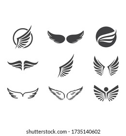 Wing logo and symbol vector ilustration