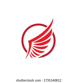 Wing logo and symbol vector ilustration