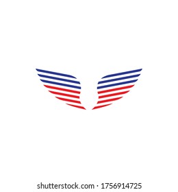 Wing logo and symbol vector ilustration