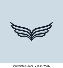 Wing logo and symbol vector ilustration