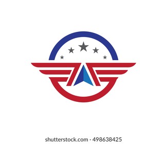 A Wing Logo Template