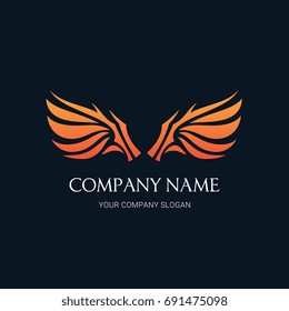 Wing logo template.