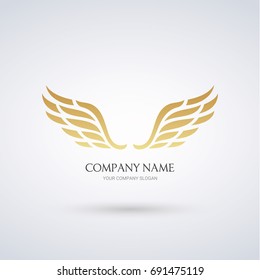 wing logo template.