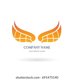 wing logo template.