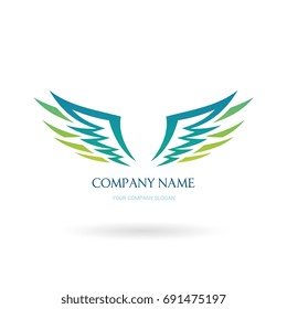 wing logo template.