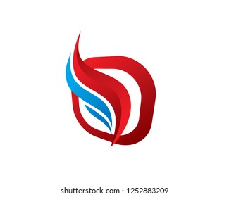 Wing Logo Template Design Vector, Emblem, Concept Design, Creative Symbol, Icon