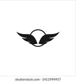 Wing logo template design vector