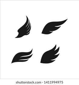 Wing logo template design vector