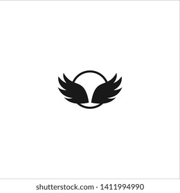 Wing logo template design vector