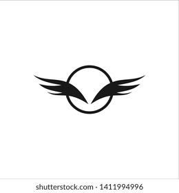 Wing logo template design vector