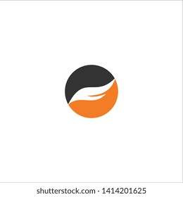 wing logo template design vector