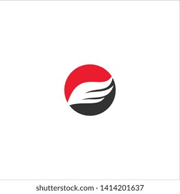 wing logo template design vector