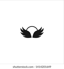 wing logo template design vector