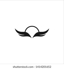 wing logo template design vector