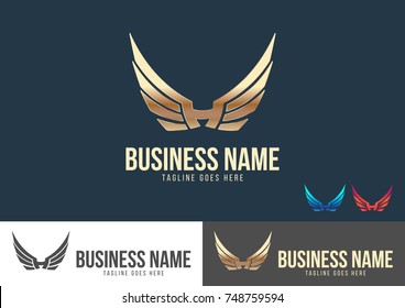 Wing Logo Template Design Vector 