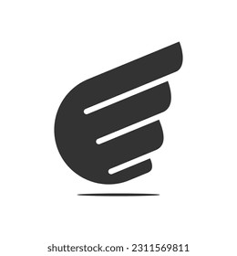 wing logo template. Icon Illustration Brand Identity. Isolated and flat illustration. Vector graphic