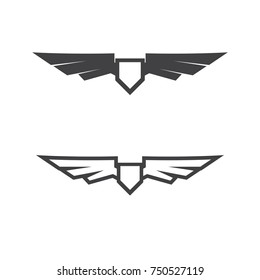 wing logo template set