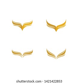 Wing logo template symbol icon illustration