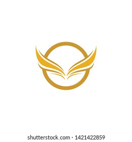Wing logo template symbol icon illustration