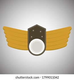 Wing logo template symbol icon illustration