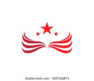 Wing Logo Template vector icon design