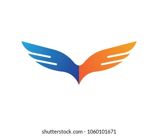 Wing Logo Template vector icon design